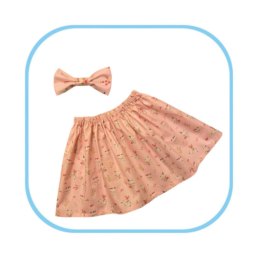 Bunny Skirt and Bow Set Age 2-3 years